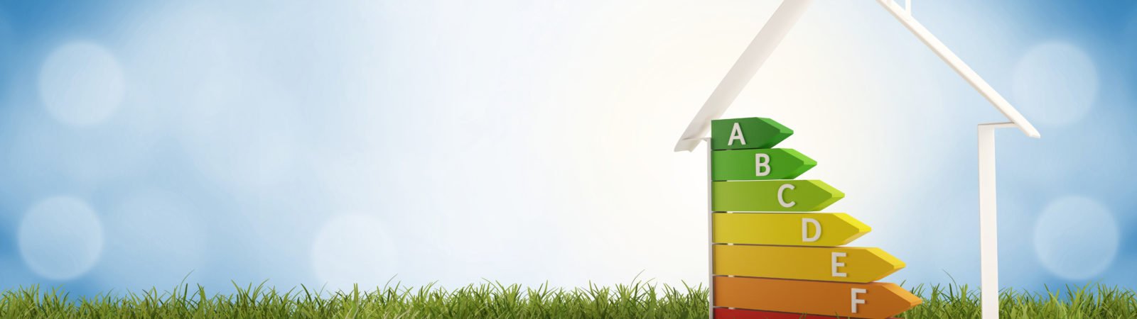 3d-illustration symbol house energy efficiency