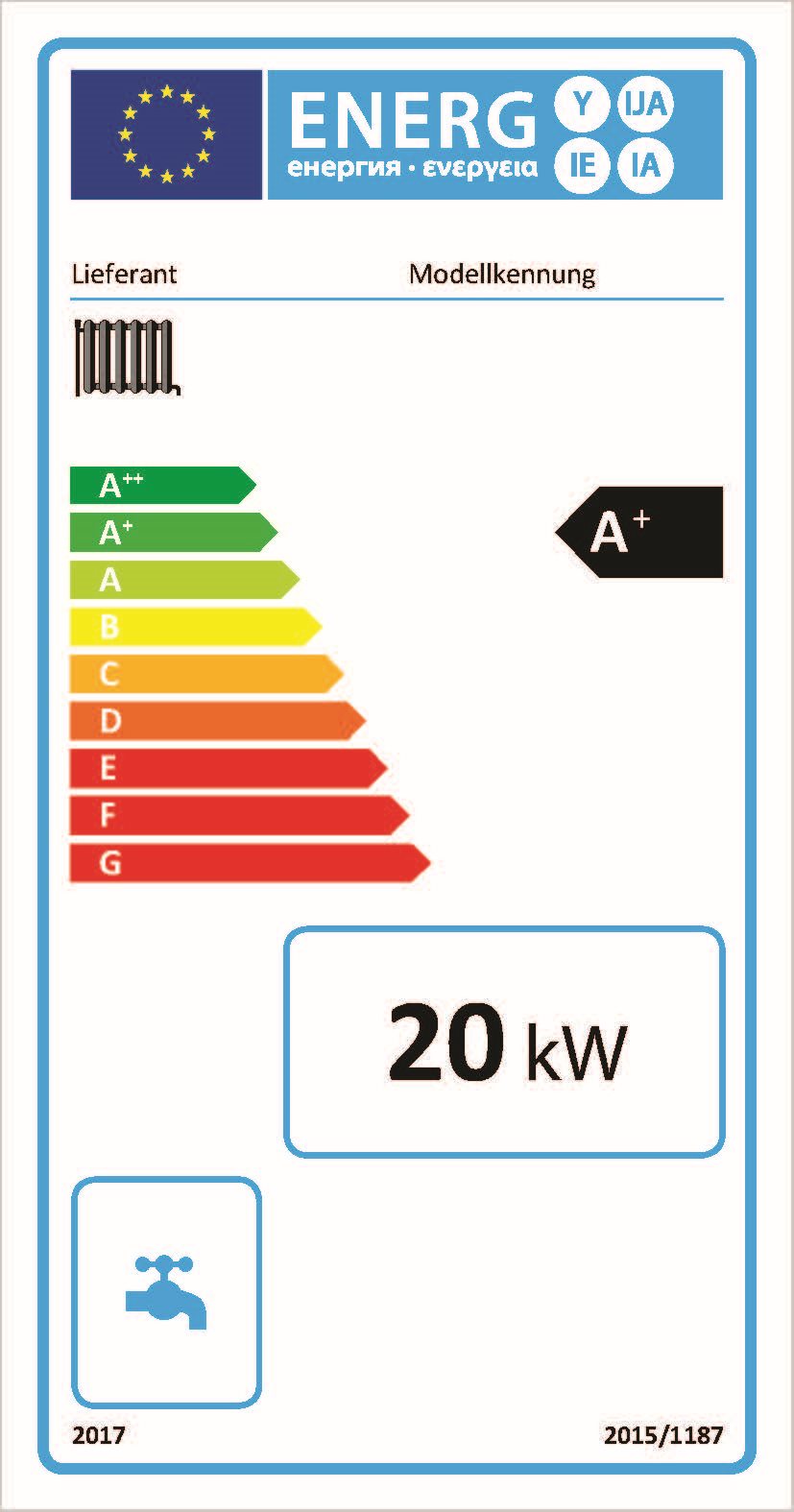 Energielabel Feststoffbrennkessel