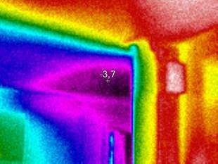 Thermografie-Aufnahme des Kellers