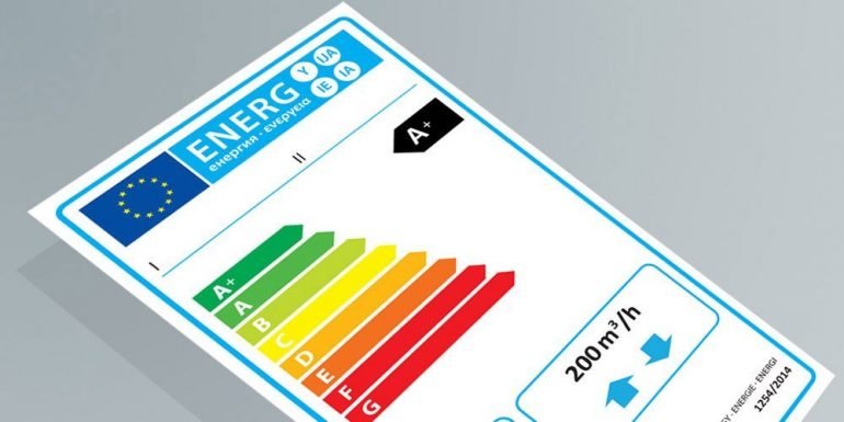 Energielabel für Lüftungsanlagen