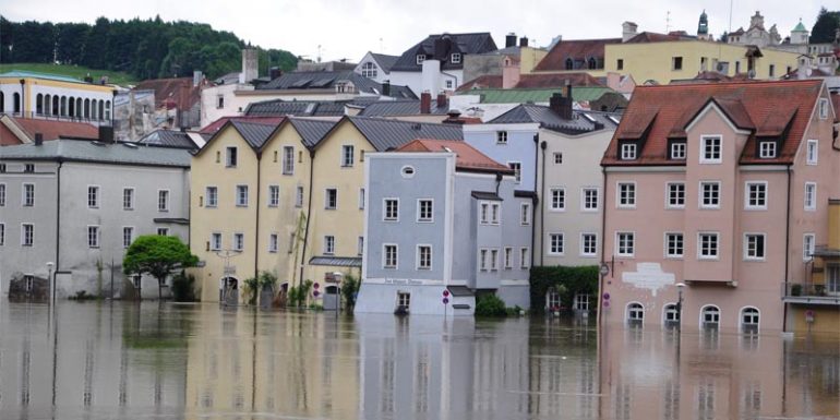 Hochwasser Innenstadt